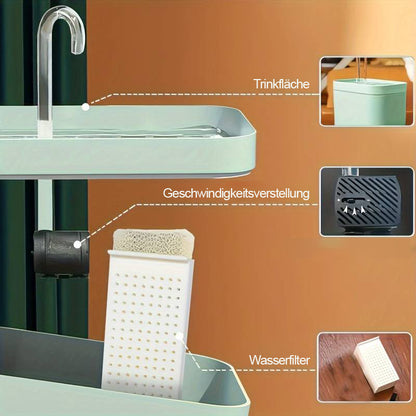 Automatischer 1,5L Katzen-Wasserbrunnen inkl. Wasserfilter